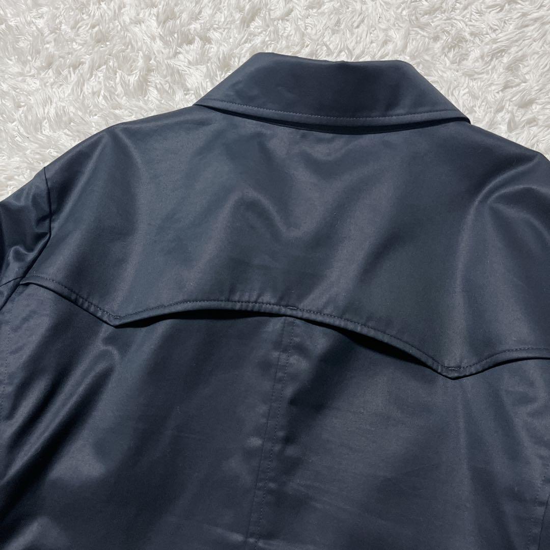 極美品✨23区 ダブルブレスト トレンチコート　ミドル丈　紺　ベルト　48