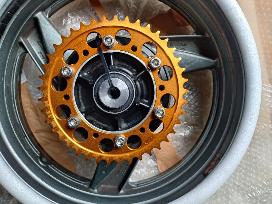 ZRX400用　加工済　ZZR400　ワイドホイール　前後セット　１７インチ化