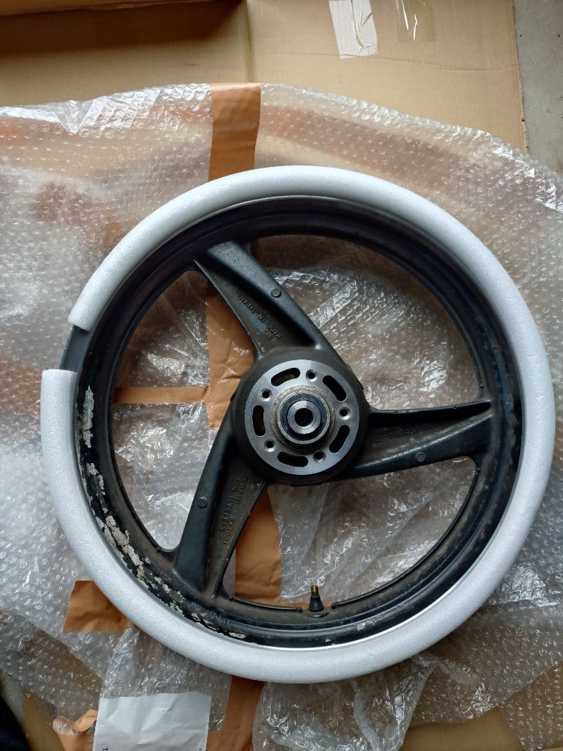 ZRX400用　加工済　ZZR400　ワイドホイール　前後セット　１７インチ化