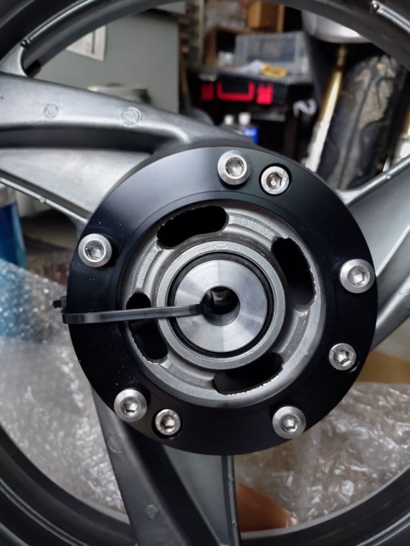 ZRX400用　加工済　ZZR400　ワイドホイール　前後セット　１７インチ化