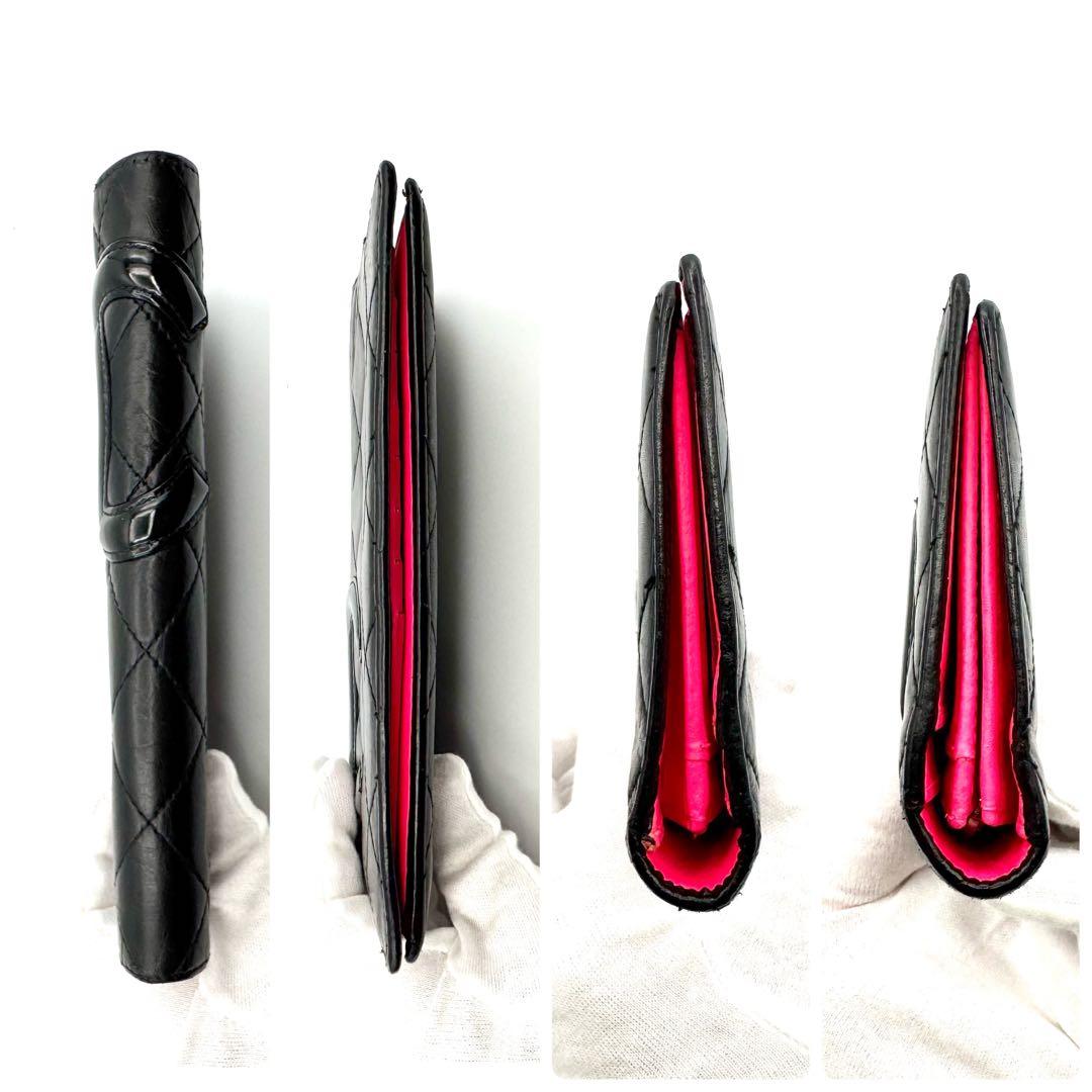 CHANEL シャネル カンボンライン ココマーク マトラッセ ラムスキン