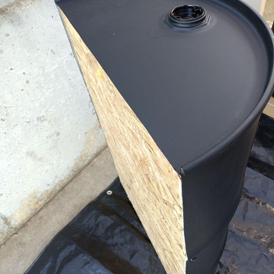 ドラム缶remakeBOX3段！マッドブラック‼️