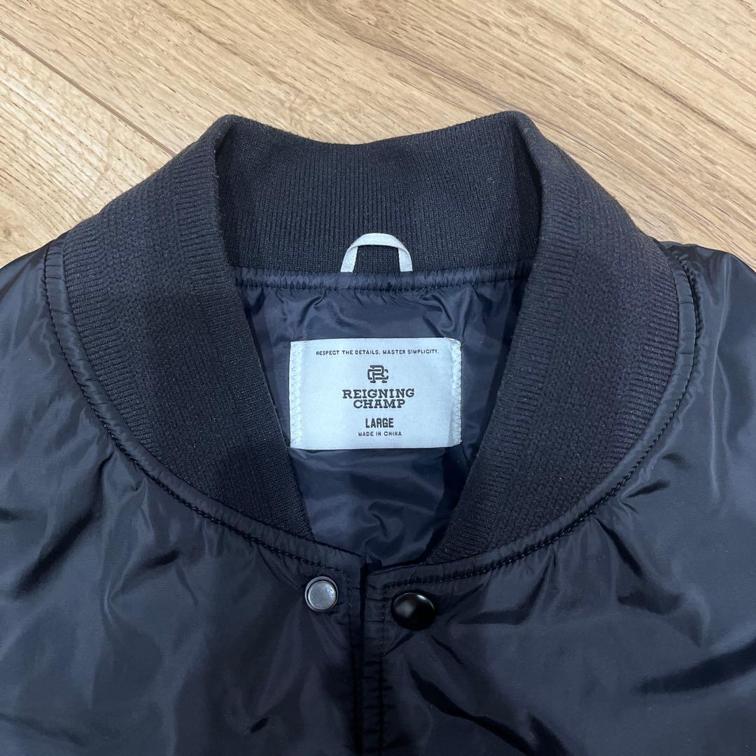 ジャケット・アウター REIGNING CHAMP SATIN STADIUM JACKET MA-1