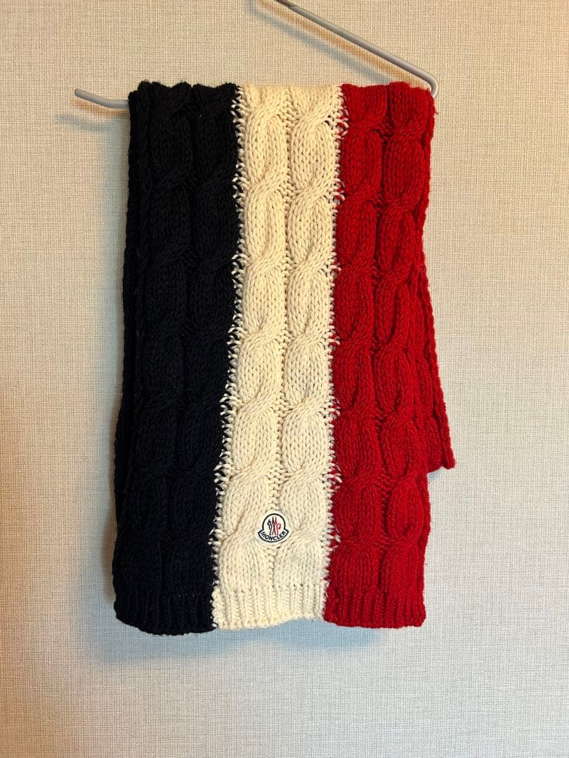 週末限定価格　MONCLER モンクレール　マフラー ケーブル編み