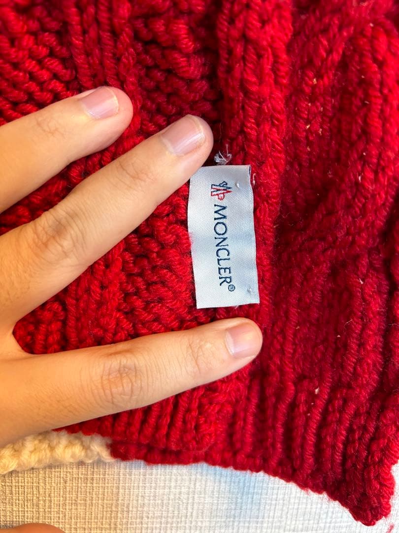 週末限定価格　MONCLER モンクレール　マフラー ケーブル編み