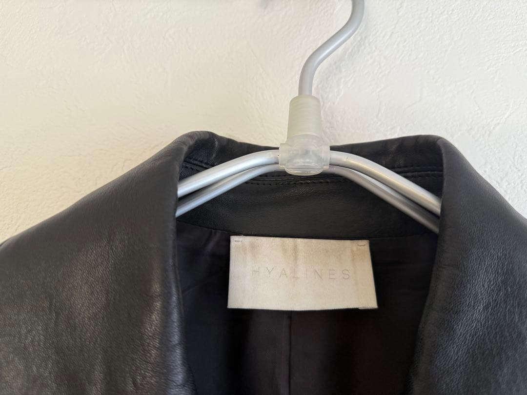 STRASBURGO HYALINESダブル ライダース ジャケット ラムレザー