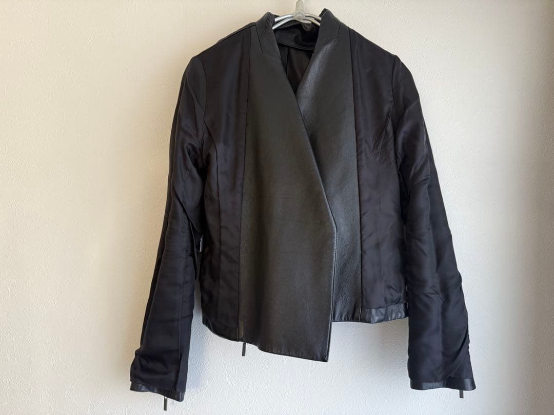 STRASBURGO HYALINESダブル ライダース ジャケット ラムレザー