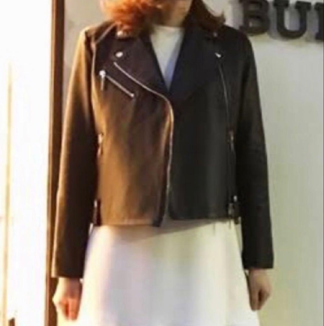 STRASBURGO HYALINESダブル ライダース ジャケット ラムレザー