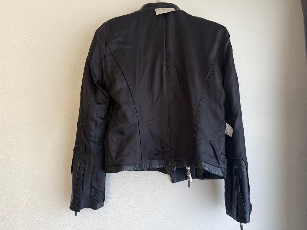 STRASBURGO HYALINESダブル ライダース ジャケット ラムレザー