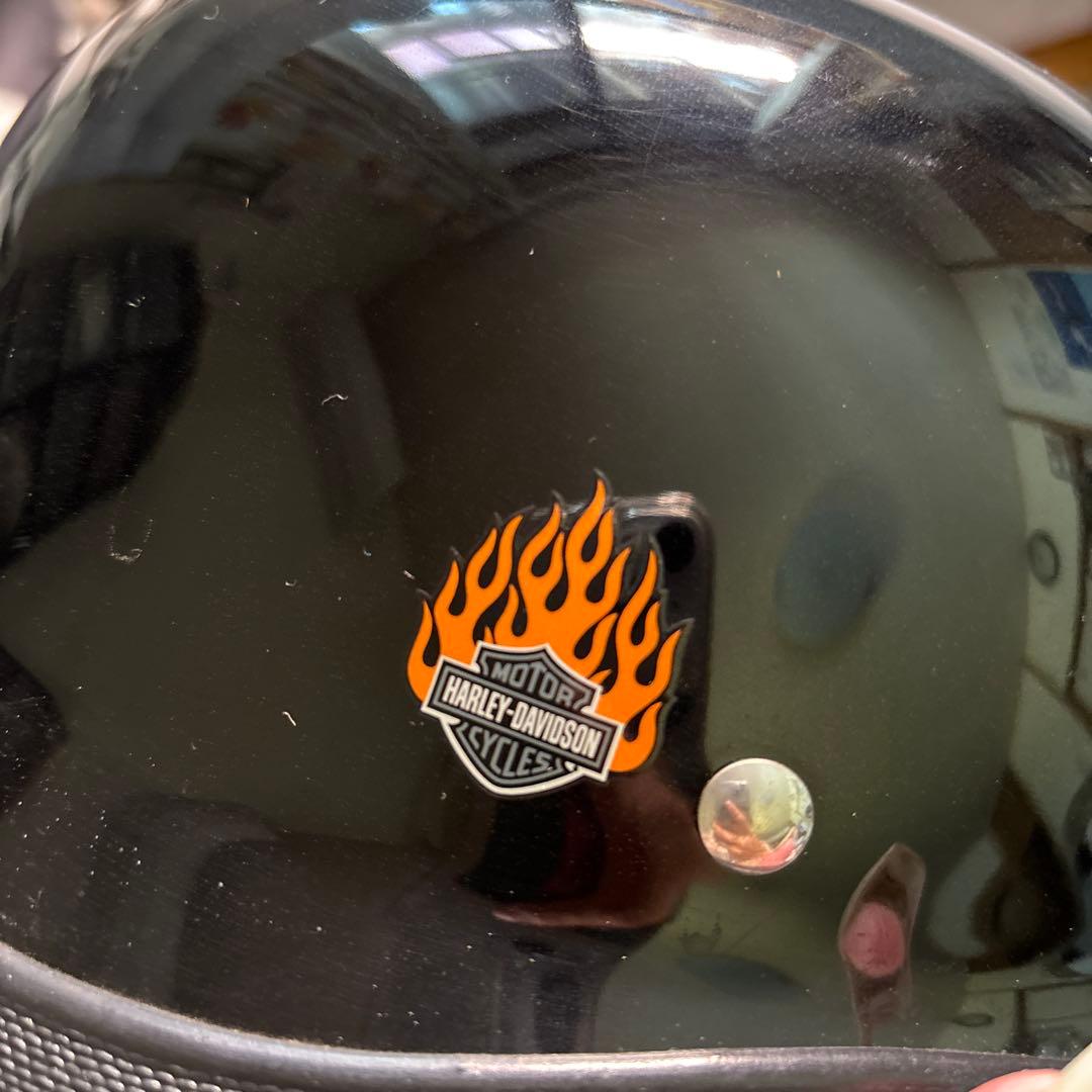 ブラック半帽ヘルメット