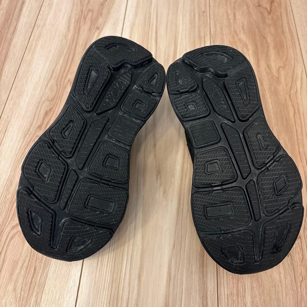 いちごHOKA シューズ ブラック 黒 23cm Bondi 9 ボンダイ