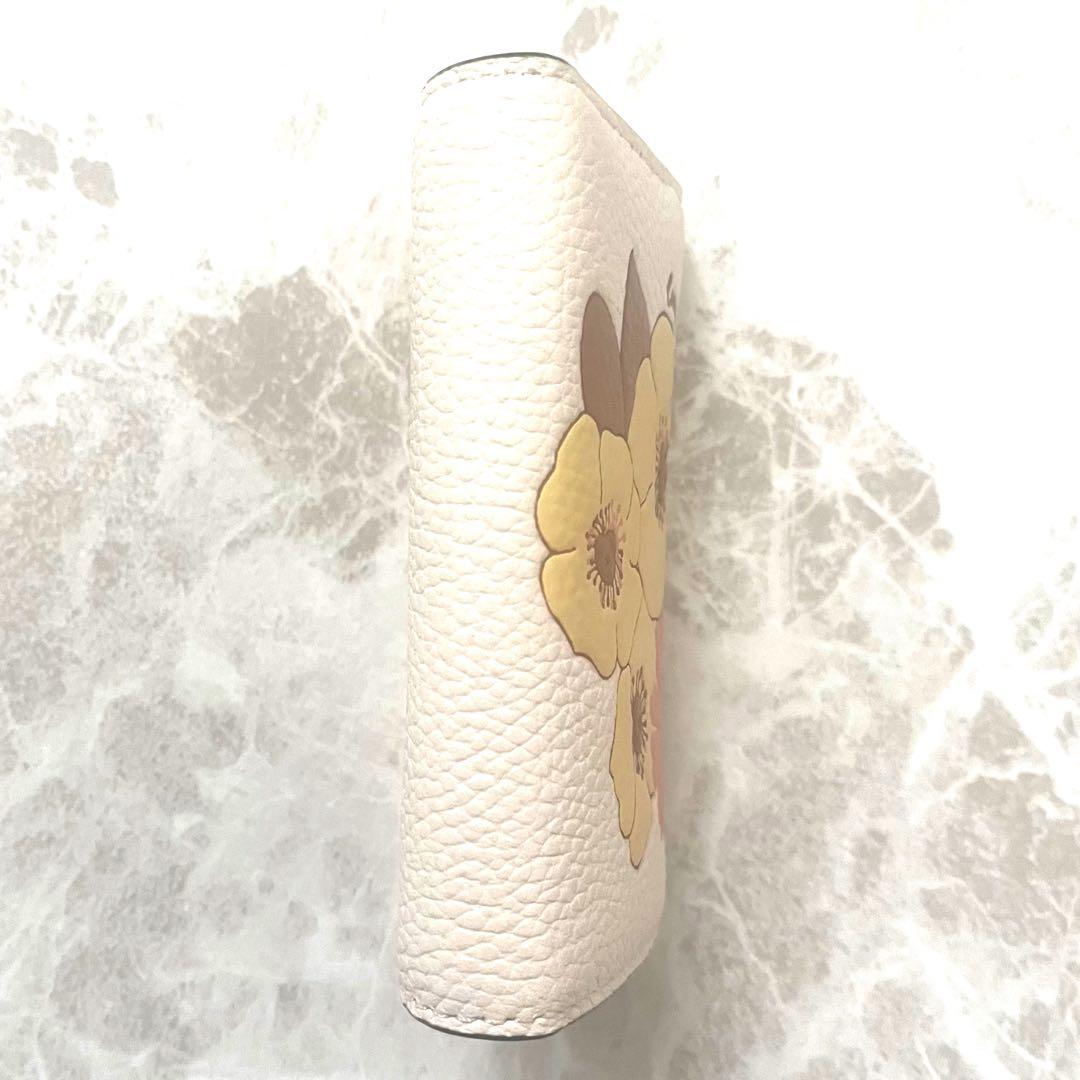 未使用級☆コーチ　COACH 6リング キー ケース ウィズ フローラル 花柄