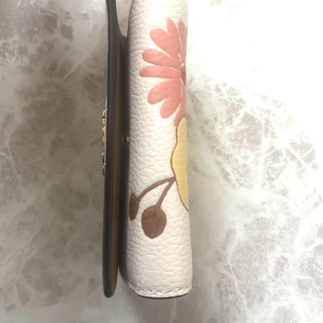 未使用級☆コーチ　COACH 6リング キー ケース ウィズ フローラル 花柄