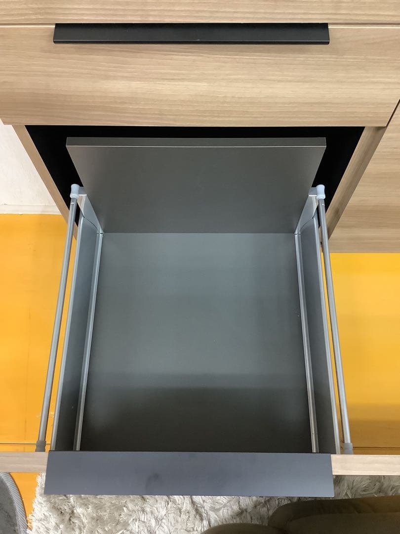 【現行商品】パモウナ 食器棚 IDA-1002R 幅100cm セラミック調天板