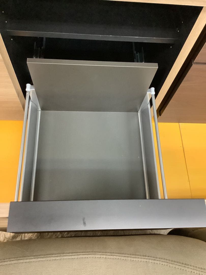 【現行商品】パモウナ 食器棚 IDA-1002R 幅100cm セラミック調天板