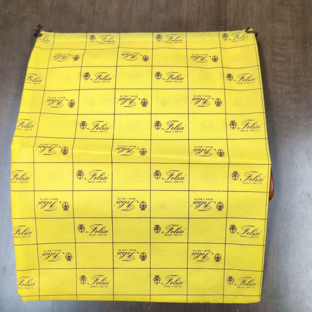 未使用品　Felisi フェリージ　キャンバスクラッチバッグ