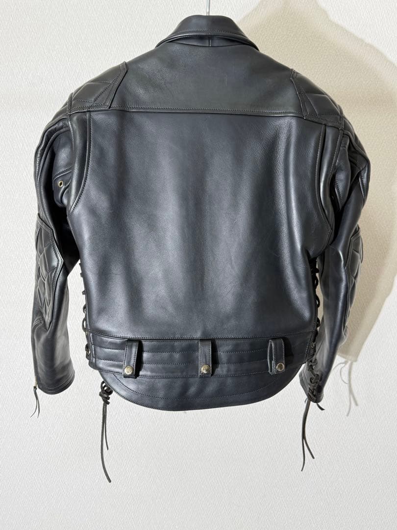 KADOYA カドヤ ダブルライダースジャケット レザージャケット 黒 M