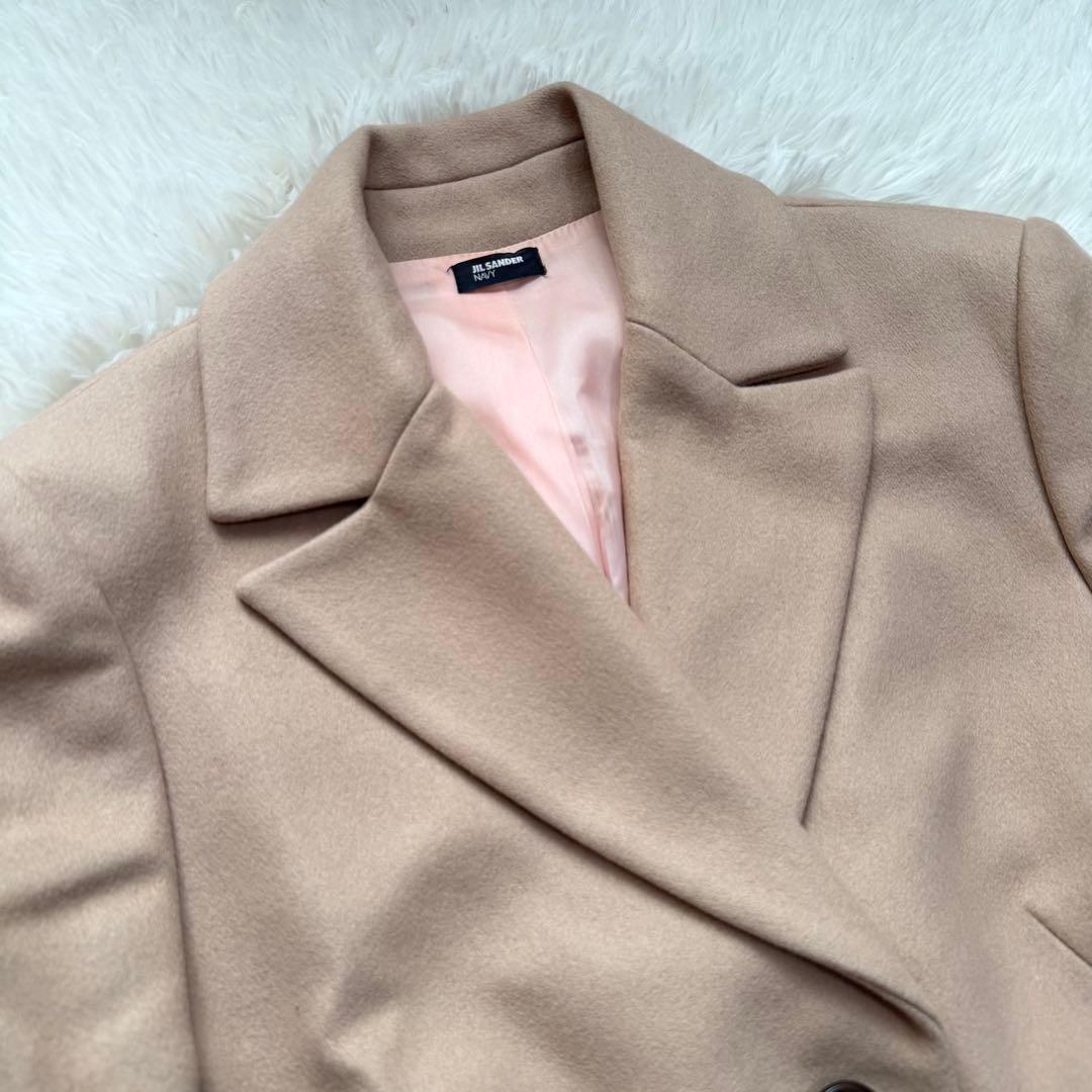 希少美品　カシミヤ　JILSANDER チェスターコート　ロングコート　ベージュ