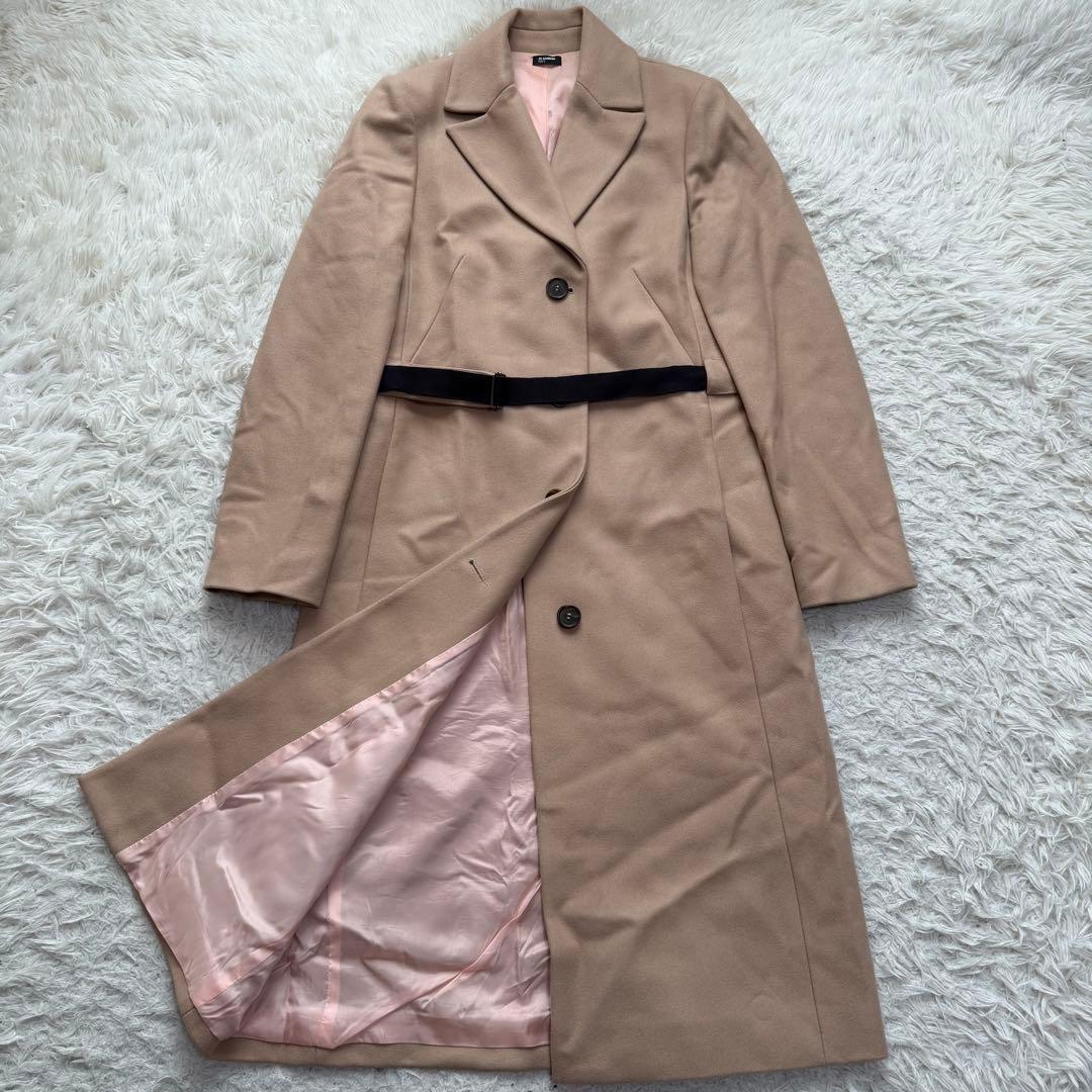 希少美品　カシミヤ　JILSANDER チェスターコート　ロングコート　ベージュ