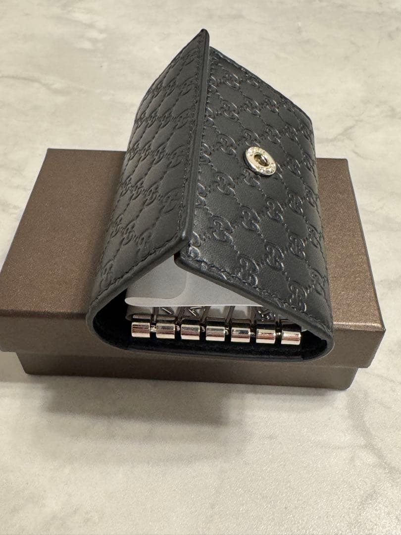 新品未使用　GUCCI ブラックレザーキーケース