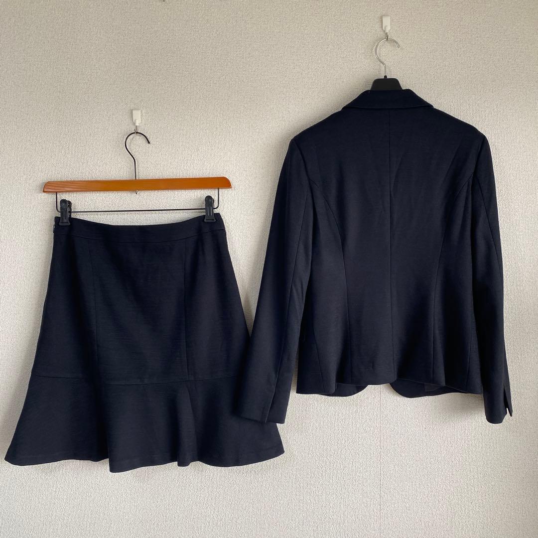 アンタイトル スカートスーツ 2 W70 濃紺 ストレッチ 営業職 春秋 DMW