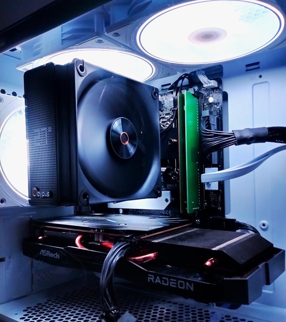 ゲーミングPC/Core i7 10700F/RX6600/新品 SSD1TB