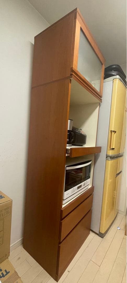 食器棚　キッチン収納　キッチンラック　収納棚　 レンジ台