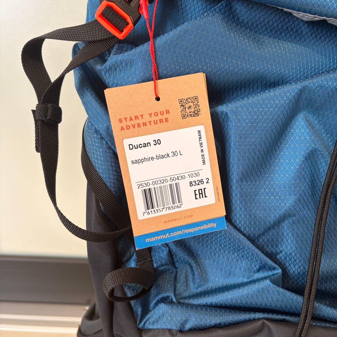 【新品】マムート デュカン30 バックパック MAMMUT サファイヤ