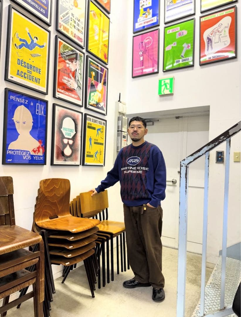 靴 supreme martinrose clarks