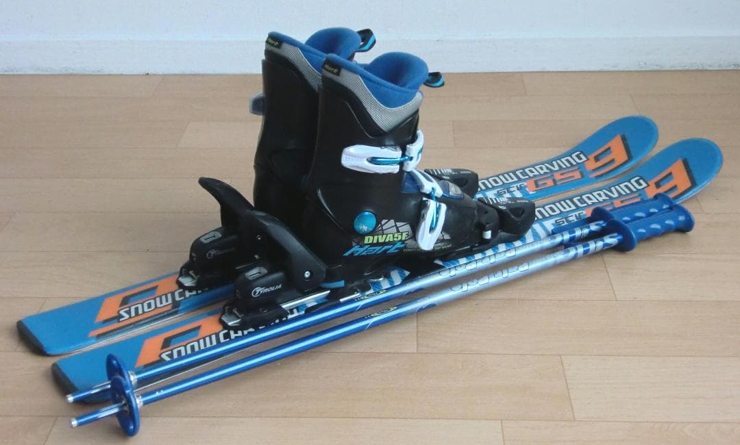 ■■11月限定■送料無料■CARVING■子供用スキーセット90/19■