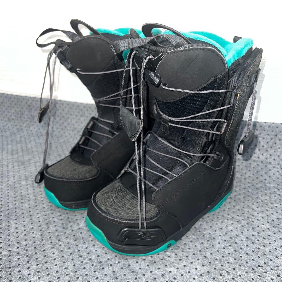 2回使用 レディース 23cm SALOMON IVY スノーボードレースブーツ