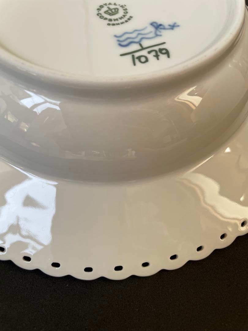 専用★ブルーフルーテッド フルレース 深皿23cm ③ & 25cmプレート①