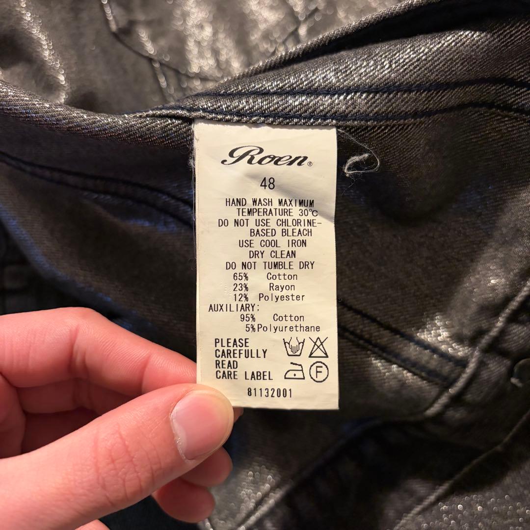 ジャケット・アウター 00s roen coating damage denim jacket y2k