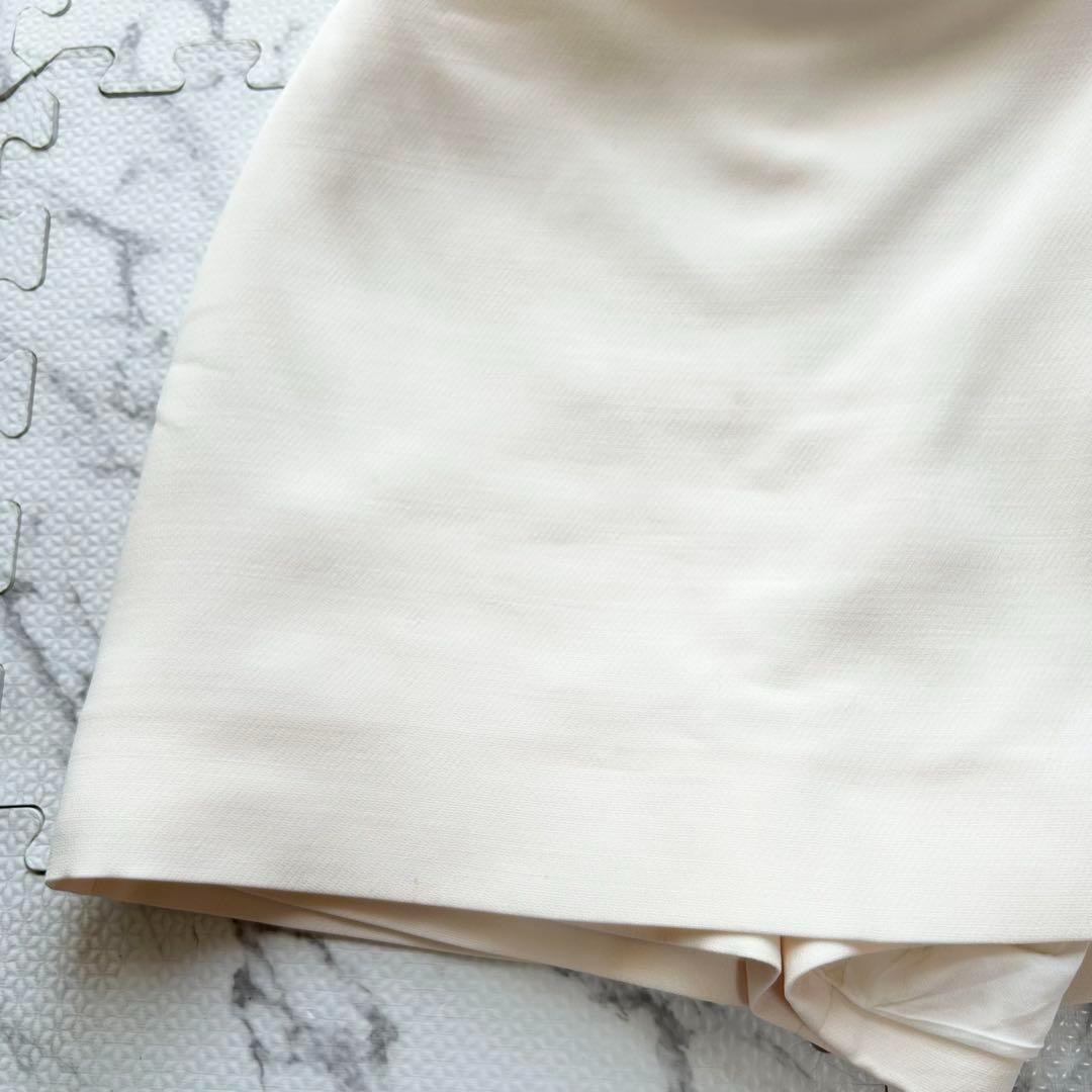 近年モデル✨ ヴァレンティノ クレープクチュールスコート アイボリー シルク混