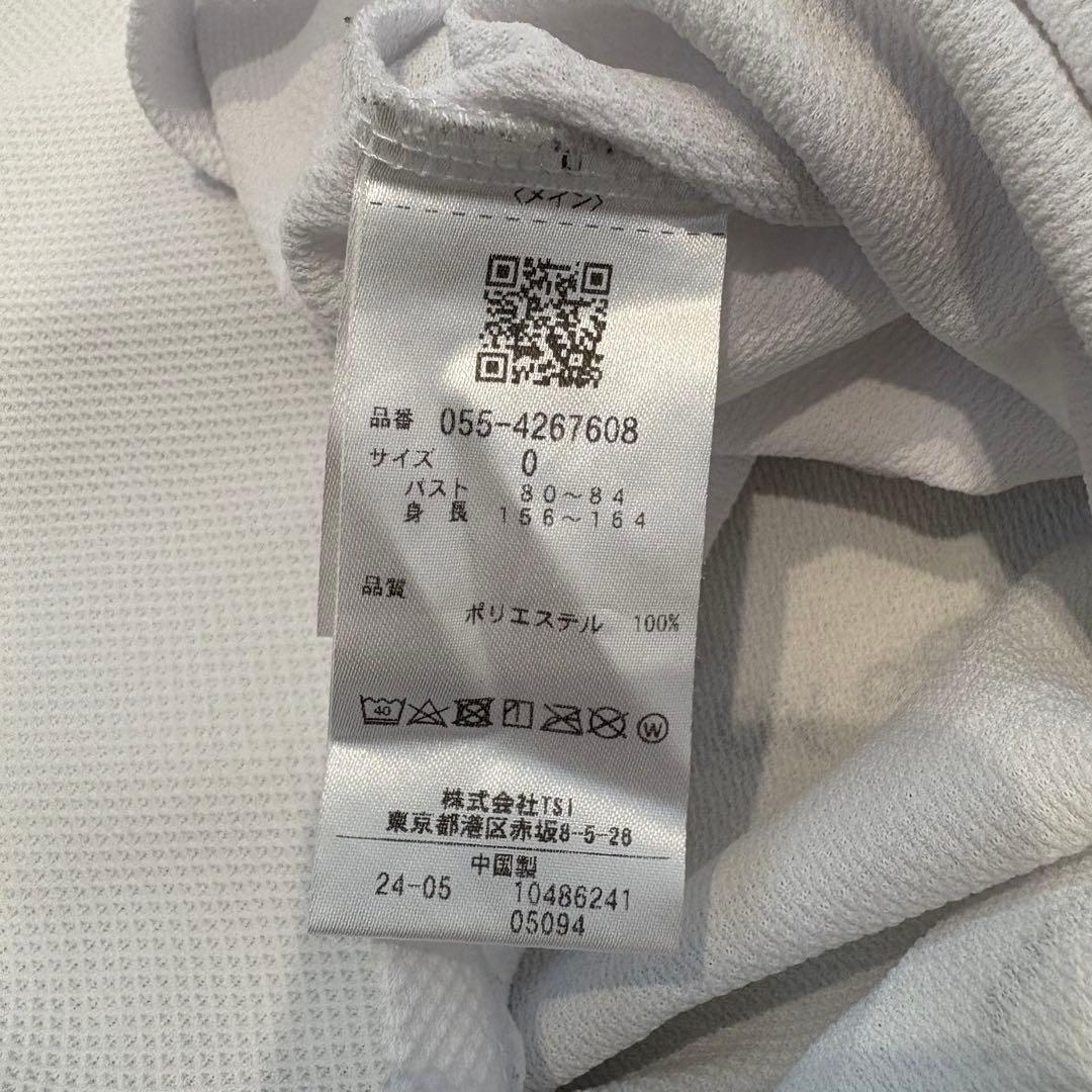 24年 パーリーゲイツ PEARLYGATES 半袖モックネック ベアカノコ 0