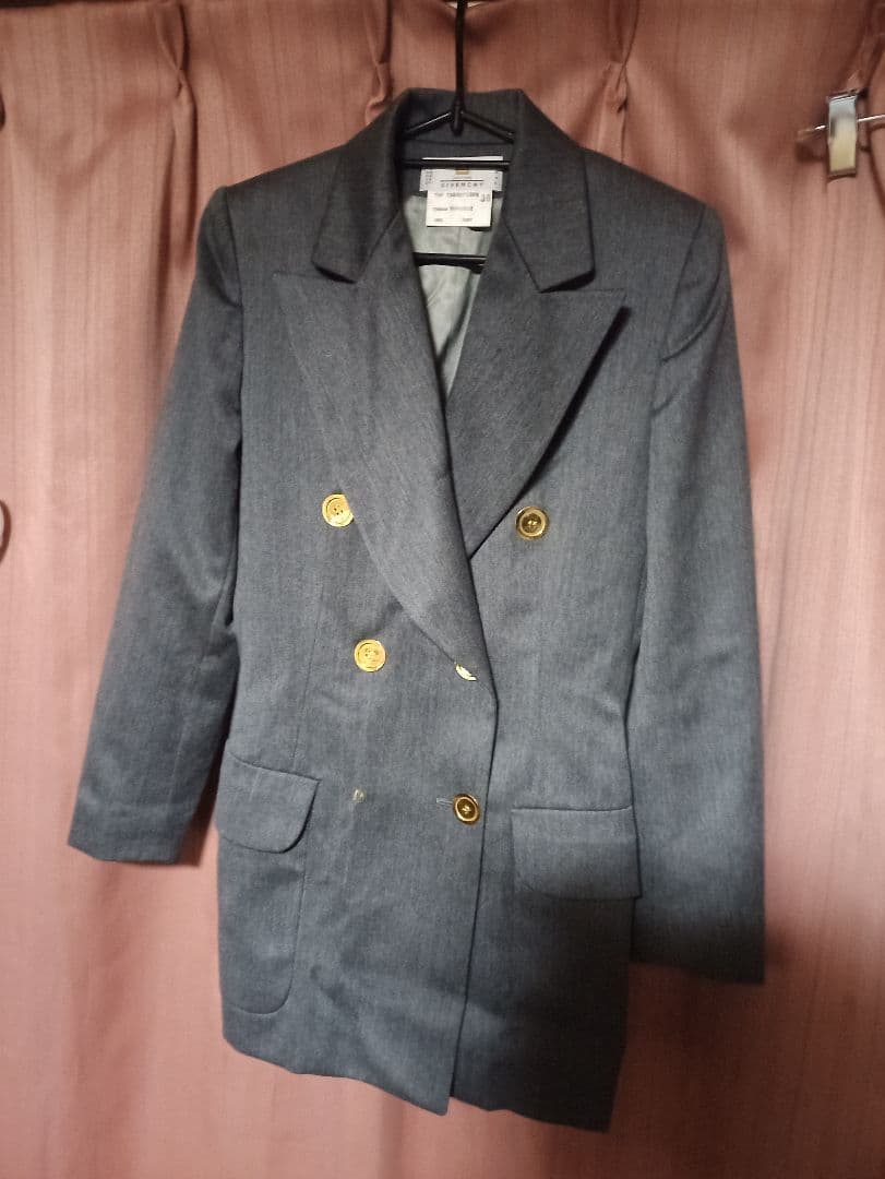 GIVENCHY ジバンシィ ダークグレーテーラードジャケット ダブル