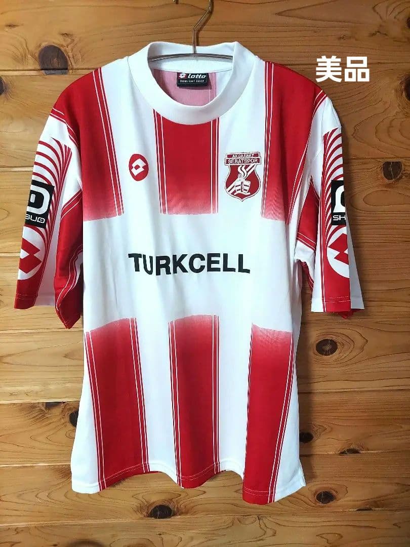 Lotto サッカーシャツ 赤白 TURKCELL