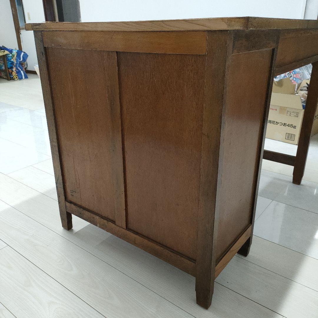 yoshi 木製　机　　勉強机 昔の机　レトロ　昭和　古道具