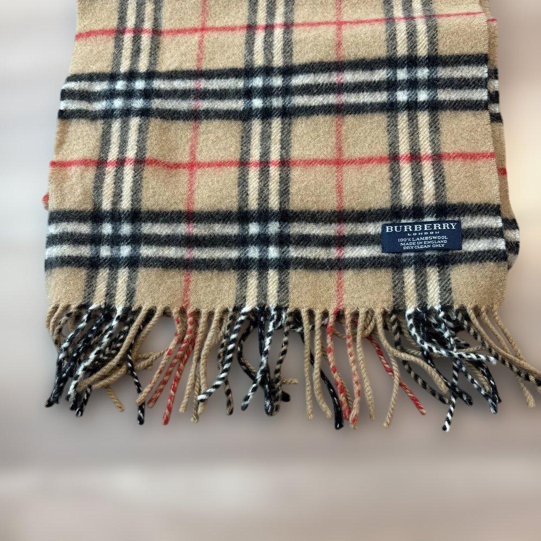 バーバリー ベージュ チェック柄 マフラー 手袋 ニット帽 セット