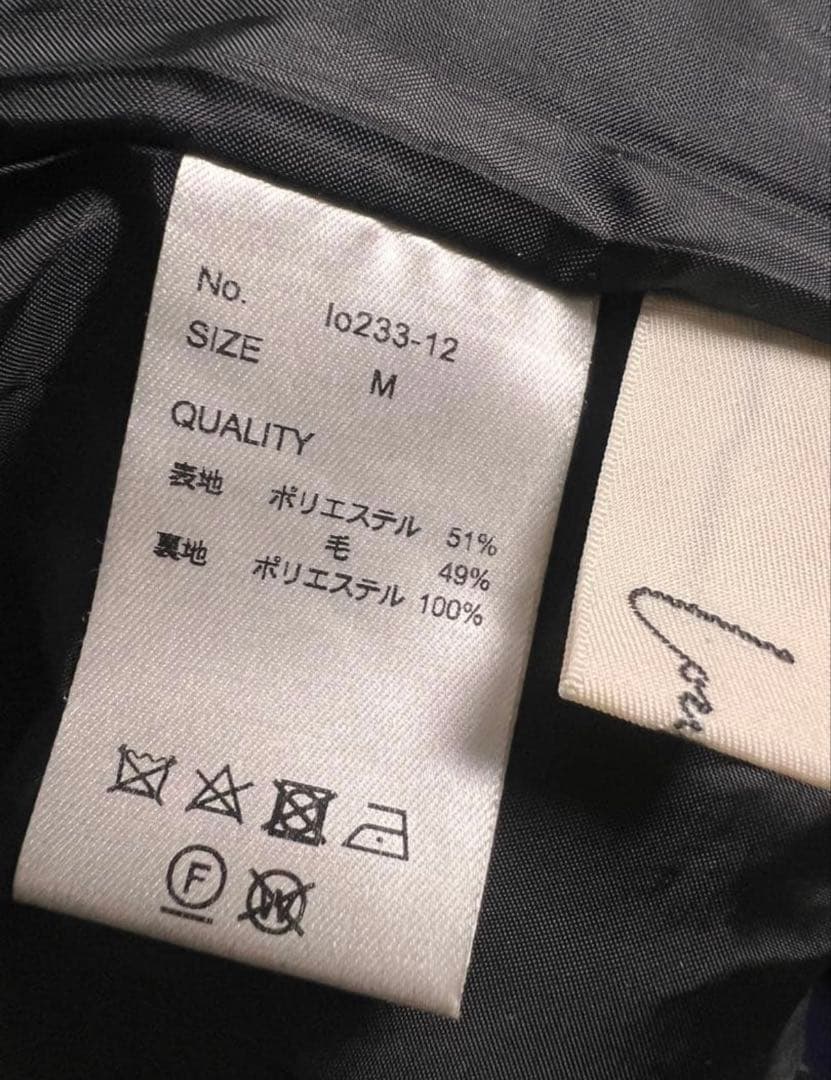 louren tuck cocoon pants ブラック