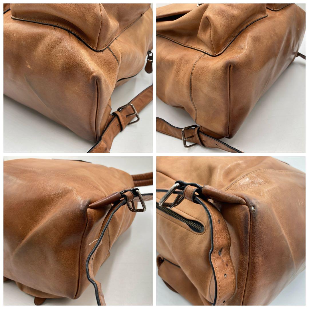 ⭐️希少⭐️COACH コーチ リュック ヌメ革 ベージュ 71743 ブラウン