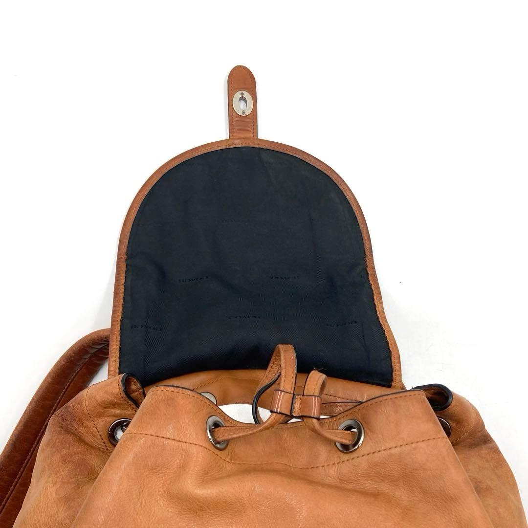 ⭐️希少⭐️COACH コーチ リュック ヌメ革 ベージュ 71743 ブラウン