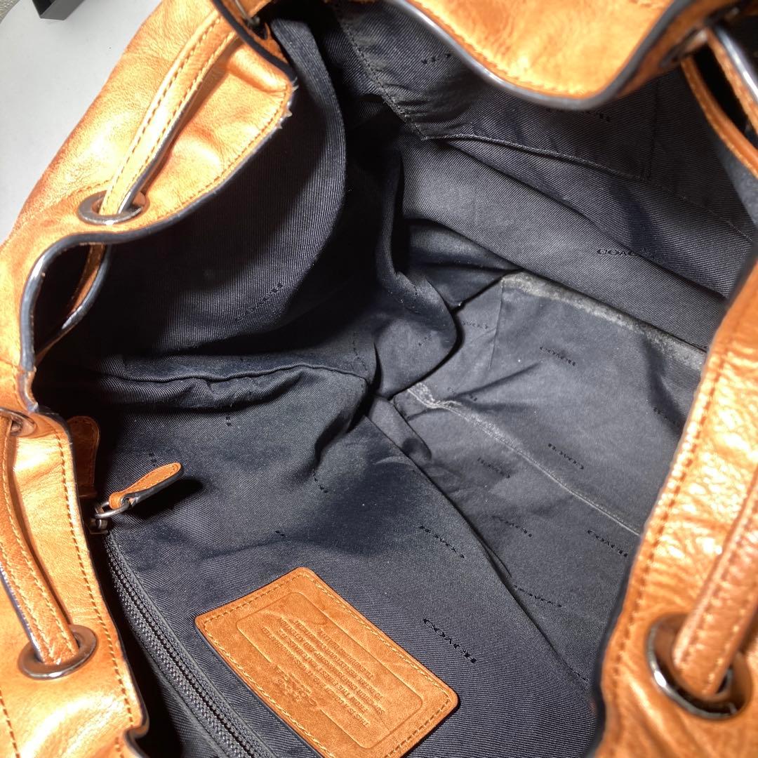 ⭐️希少⭐️COACH コーチ リュック ヌメ革 ベージュ 71743 ブラウン