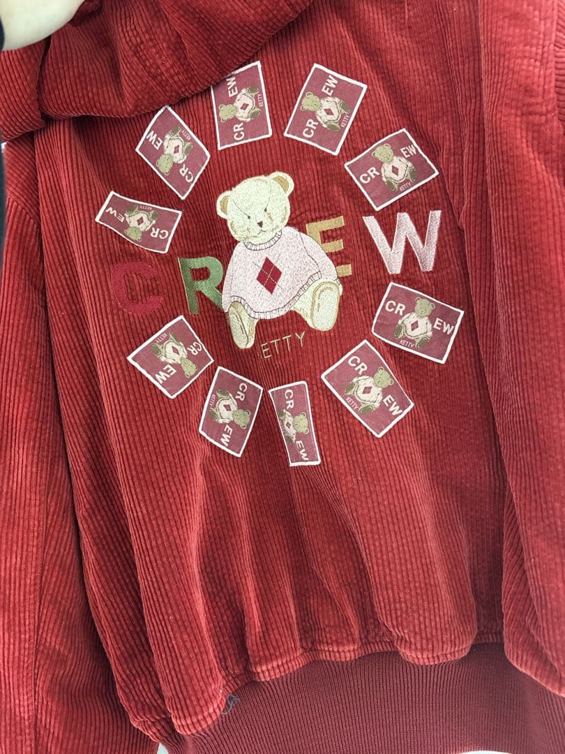 くま 赤 コーデュロイ ブルゾン パーカー アウター KETTY ケティ 希少