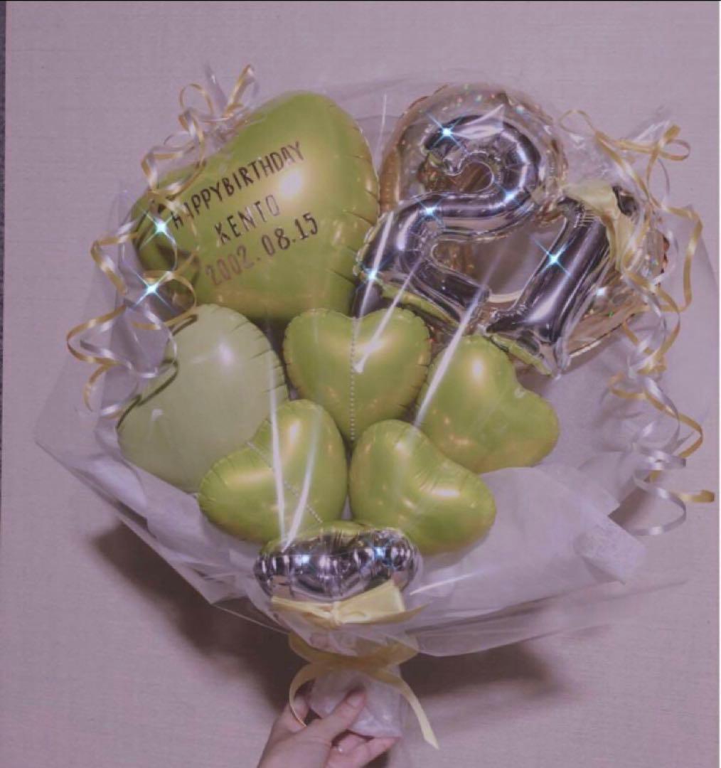 ★浅葱色☆ミ アレンジ 生誕祭　推し　誕生日　フラスタ　卓フラ　祝い