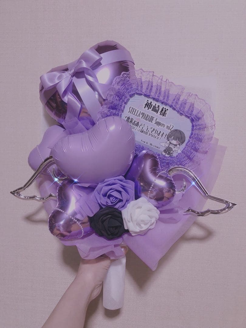 ★浅葱色☆ミ アレンジ 生誕祭　推し　誕生日　フラスタ　卓フラ　祝い