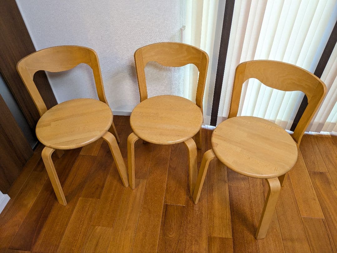 ダイニングチェア　3脚　木製
