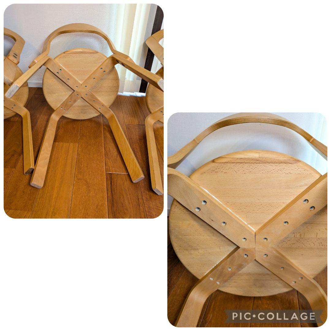 ダイニングチェア　3脚　木製