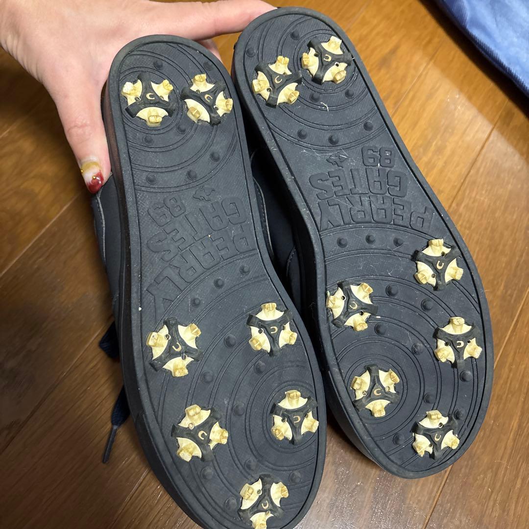 PEARLY GATES ゴルフシューズ 89 Navy収納袋付き24.5cm