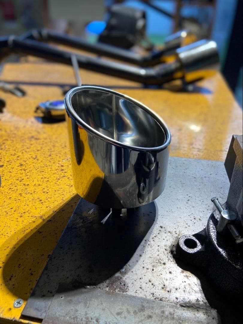 V37スカイラインオリジナルストレートマフラ 希少35GTRマフラーカッター 車